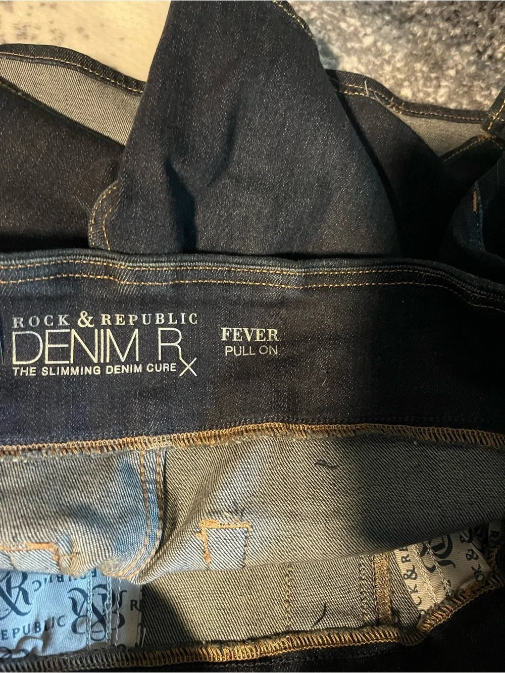 Rock & Republic Dark Indigo Pull-On Denim